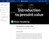 Finance & Economics: Introduction to Present Value