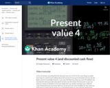 Present value 4 (and discounted cash flow)