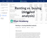 Renting vs. buying (detailed analysis)