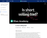 Is short selling bad?