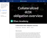 Collateralized debt obligation overview