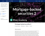 Mortgage-backed securities II