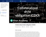 Collateralized debt obligation (CDO)