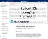 Finance & Economics: Bailout 12: Lone Star Transaction