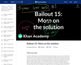 Finance & Economics: Bailout 15: More on the Solution