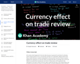 Currency effect on trade review