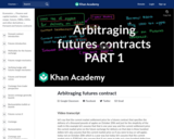 Arbitraging futures contract