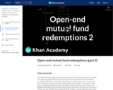 Open-end mutual fund redemptions (part 2)