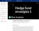 Hedge fund strategies: Long short 1