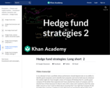 Hedge fund strategies: Long short 2