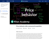 Price behavior after announced acquisition