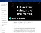 Futures fair value in the pre-market