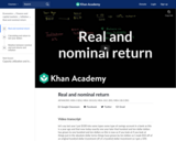 Finance & Economics: Real and Nominal Return