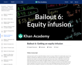 Financial Bailout 6: Getting an equity infusion