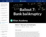 Financial Bailout 7: Bank goes into bankruptcy