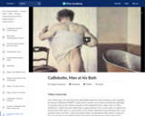 Caillebotte's Man at his Bath