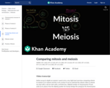 Comparing mitosis and meiosis