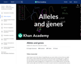 Alleles and genes