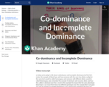 Co-dominance and Incomplete Dominance