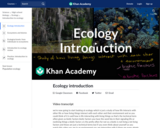 Ecology introduction