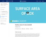 Surface area of a box (cuboid)