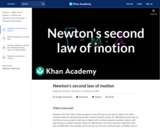 Newton's second law of motion