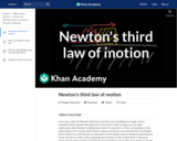 Newton's third law of motion