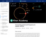 Connecting period and frequency to angular velocity