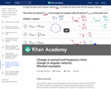 Change in period and frequency from change in angular velocity: Worked examples