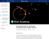Deriving formula for centripetal acceleration from angular velocity