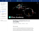 Identifying centripetal force for cars and satellites