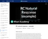 RC natural response - example