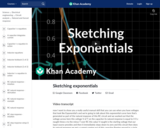 Sketching exponentials