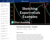 Sketching exponentials - examples