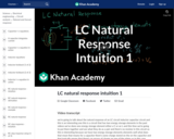 LC natural response intuition 1