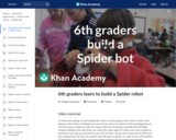 6th graders learn to build a Spider robot