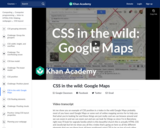 CSS in the wild: Google Maps