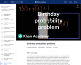 Probability: Birthday Probability Problem