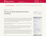 Grade 5: Life Science Module:
The Cycle of Matter and Energy in Healthy Ecosystems