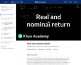 Real and nominal return