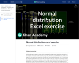 Statistics: Normal Distribution Excel Exercise