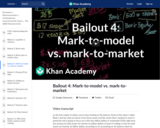 Bailout 4: Mark-to-model vs. mark-to-market
