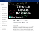 Bailout 15: More on the solution