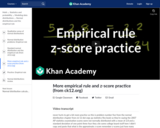 Statistics: CK12.org: More Empirical Rule and Z-Score Practice