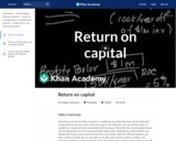 Return on capital