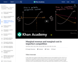 Marginal revenue and marginal cost in imperfect competition