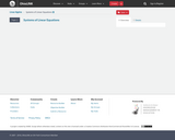Linear Algebra Course Content, Systems of Linear Equations
