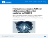 First ever consensus on Artificial Intelligence and Education published by UNESCO