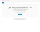 OER Policy Development Tool
