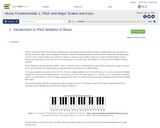 Music Fundamentals 1: Pitch and Major Scales and Keys